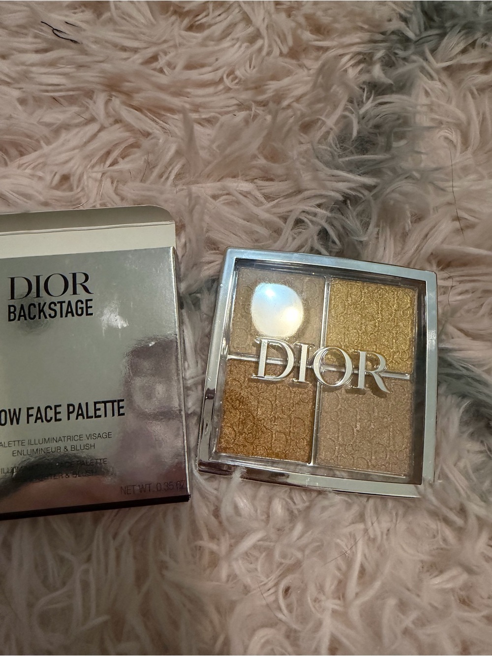 Dior Backstage Glow Face Palette — Warm Gold & Champagne Highlighters